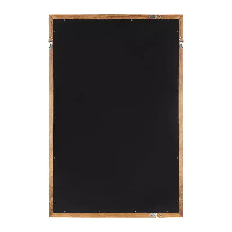 24"x36" Hatherleigh Rectangle Wall Mirror Rustic Brown: Transitional Style, No Assembly Required