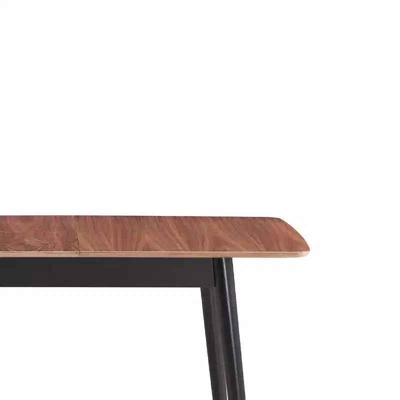 62.99" Lanae Dining Table Natural Black Finish
