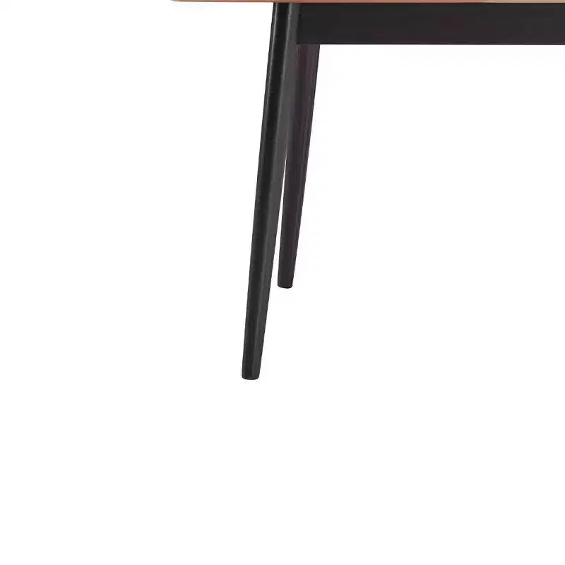 62.99" Lanae Dining Table Natural Black Finish