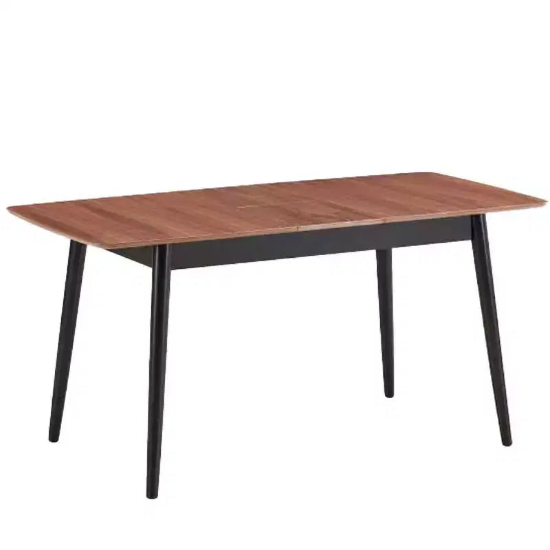 62.99" Lanae Dining Table Natural Black Finish