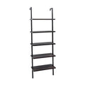73 Theo 5 Tier Wood Wall Mount Ladder Bookshelf - Nathan James