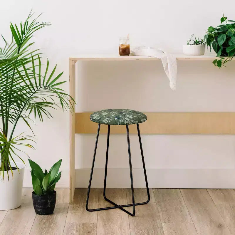 Wagner Campelo Florada Counter Stool - Deny Designs