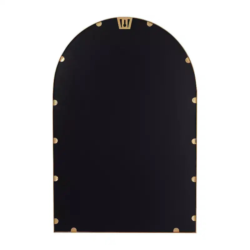 Merrick Lane Arched Metal Framed Wall Mirror for Entryways, Dining Rooms, and Living Rooms