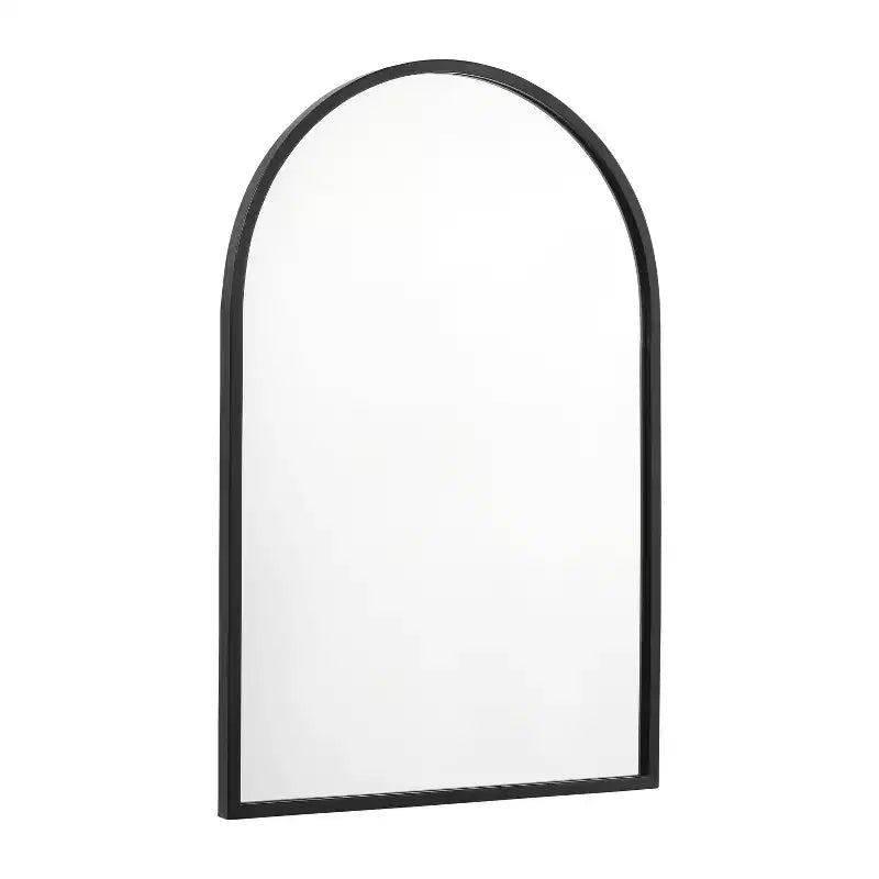 Merrick Lane Arched Metal Framed Wall Mirror for Entryways, Dining Rooms, and Living Rooms
