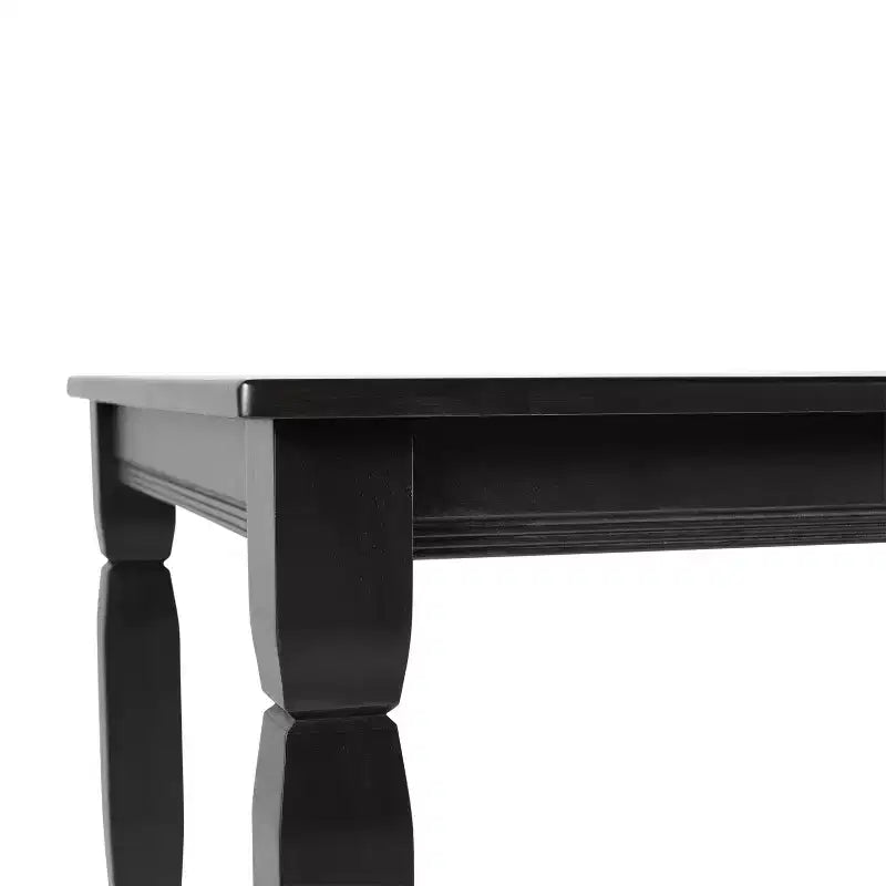 Wooden Dining Table with Sculpted Legs