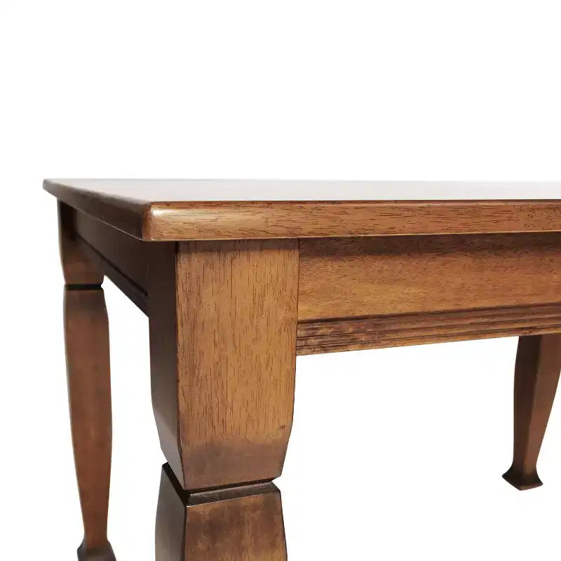 Wooden Dining Table with Sculpted Legs