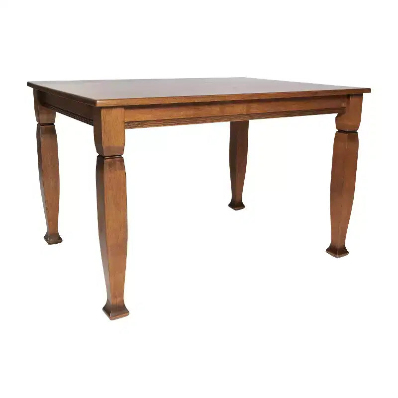 Wooden Dining Table with Sculpted Legs