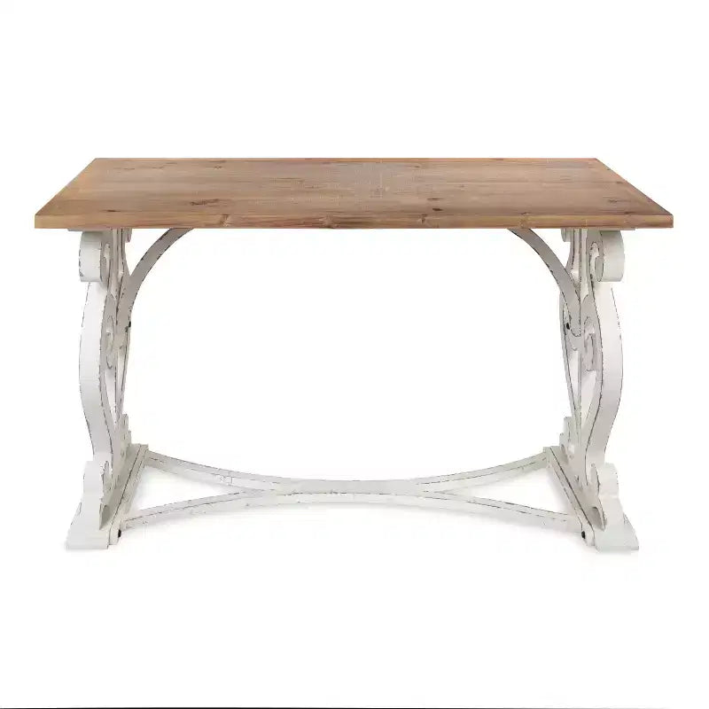 Wyldwood Rustic Carved Wood Desk