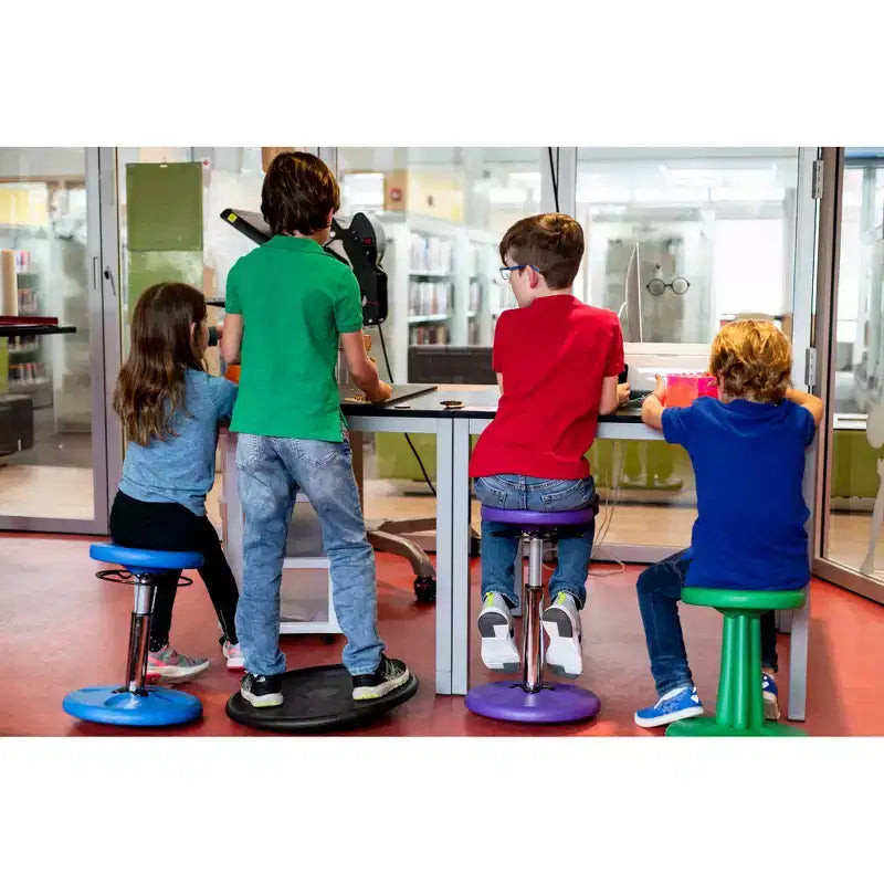 Kids Adjustable Tall Wobble Chair 16.5"-24", Yellow
