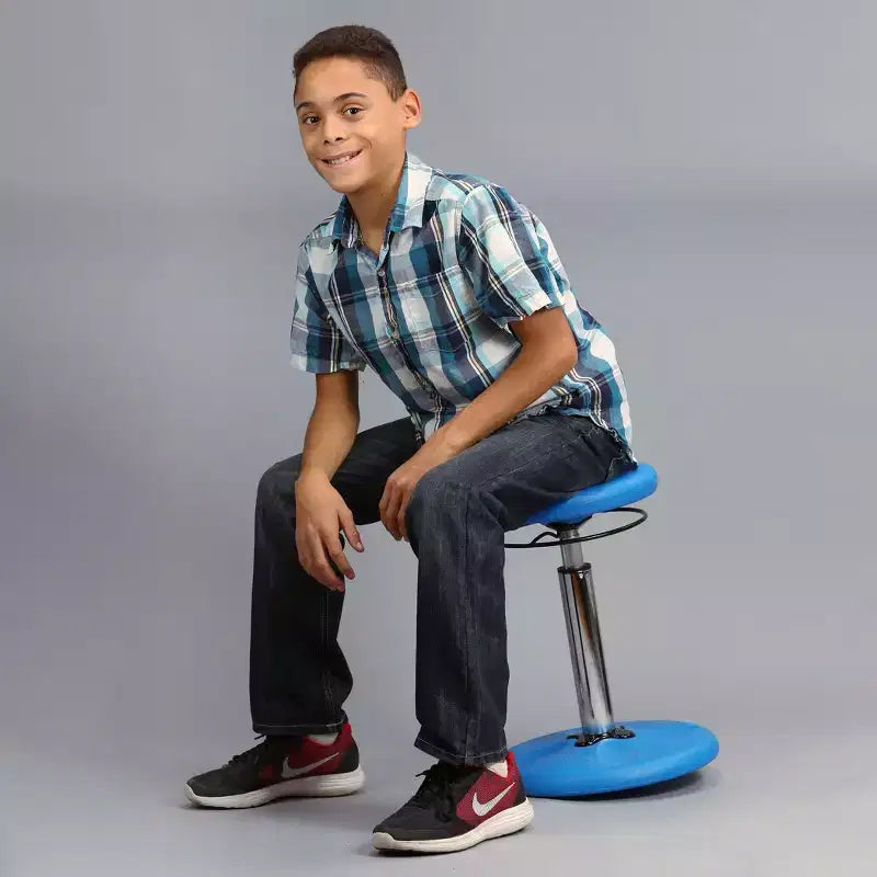 Kids Adjustable Tall Wobble Chair 16.5"-24", Yellow