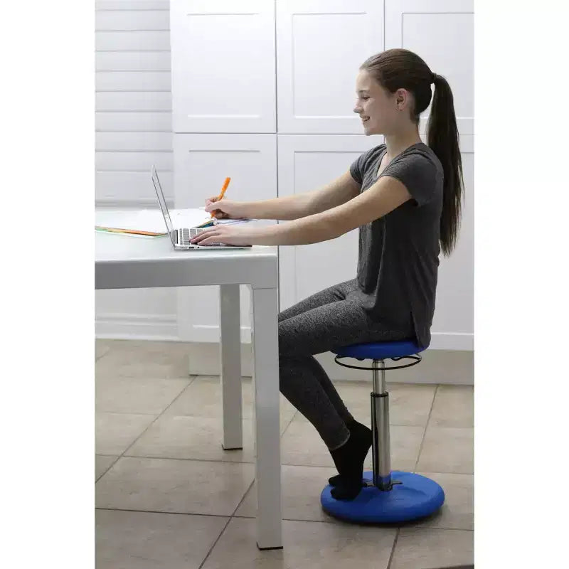 Kids Adjustable Tall Wobble Chair 16.5"-24", Yellow