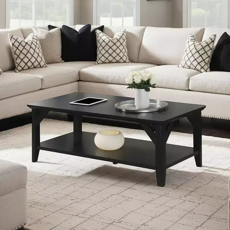 Winston Coffee Table with Shelf - Breighton Home