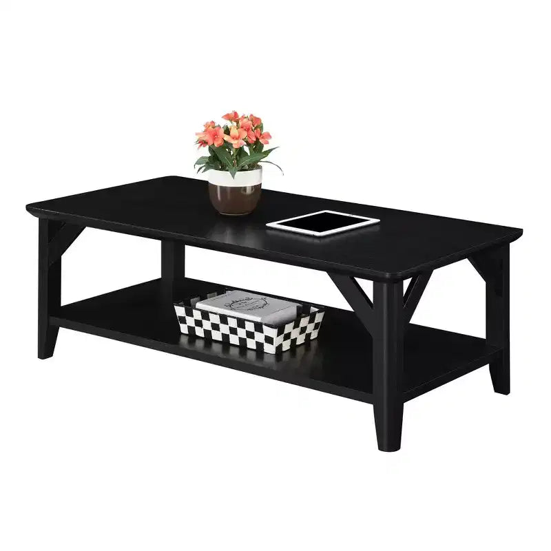 Winston Coffee Table with Shelf - Breighton Home