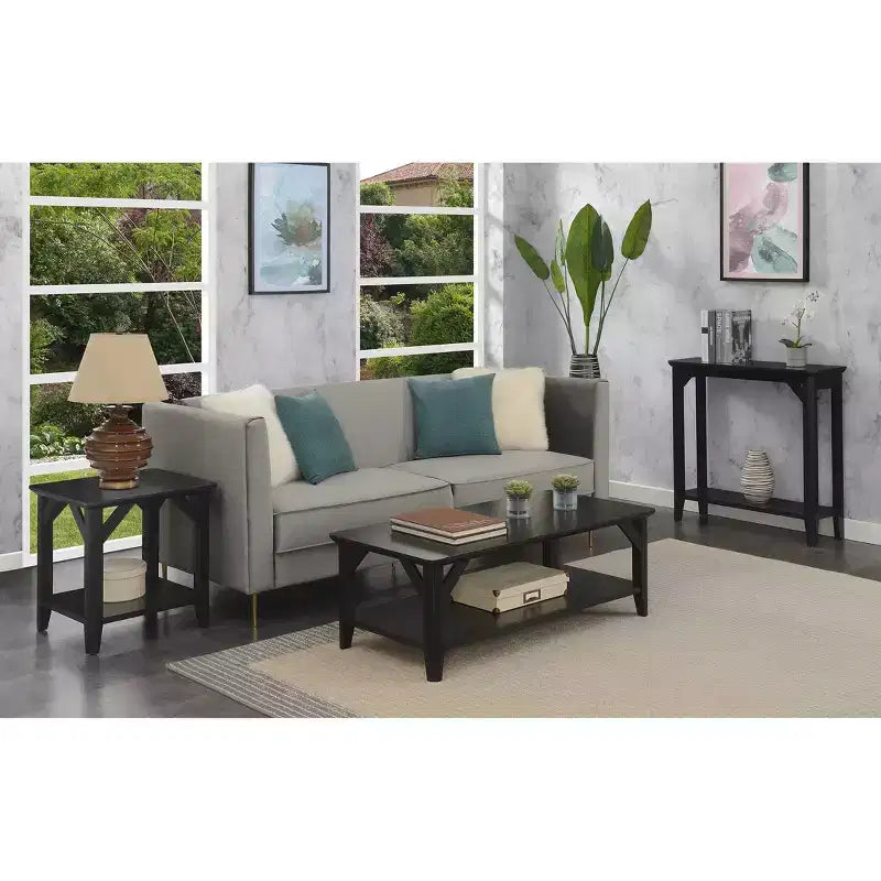 Winston Coffee Table with Shelf - Breighton Home