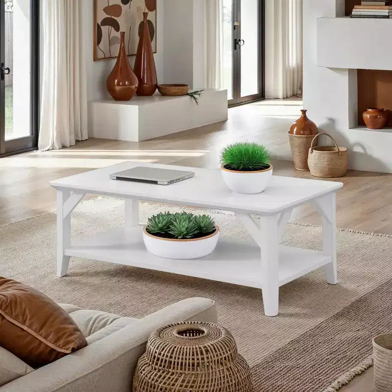 Winston Coffee Table with Shelf - Breighton Home