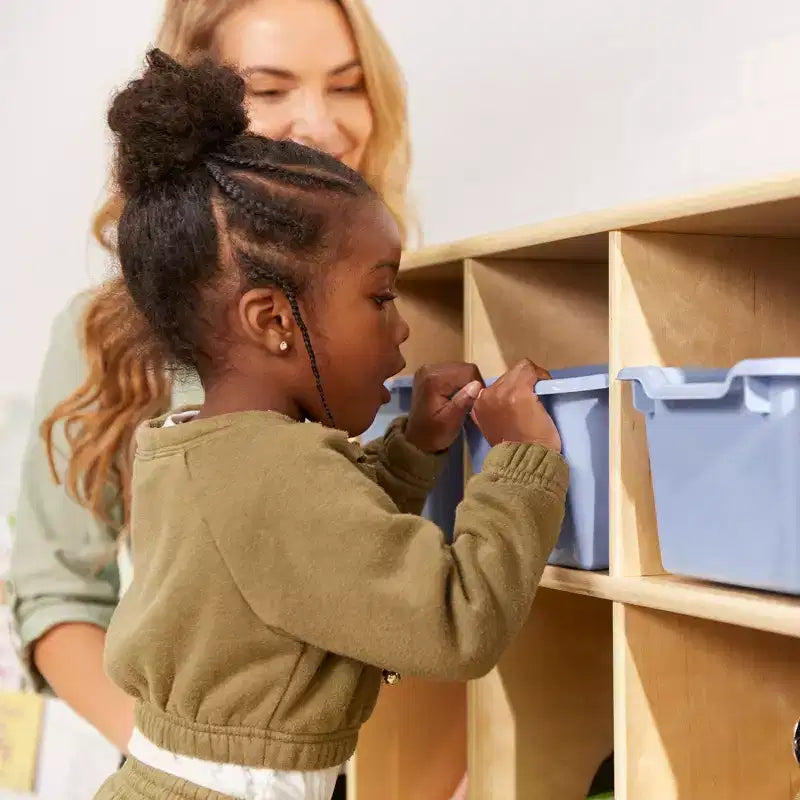 Streamline 4-Section Toddler Coat Locker with Cubby Storage, Kids Furniture