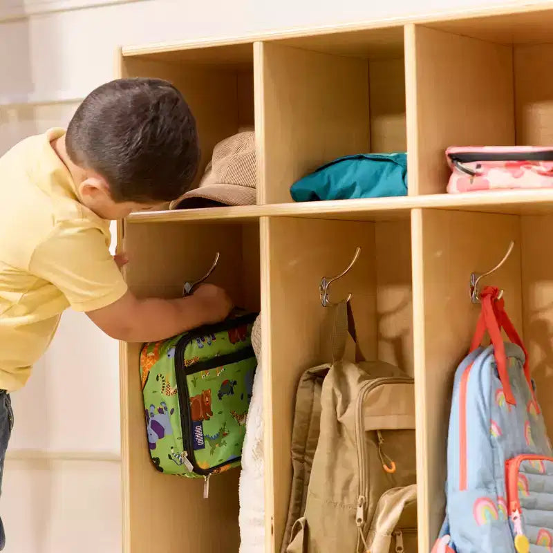 Streamline 4-Section Toddler Coat Locker with Cubby Storage, Kids Furniture