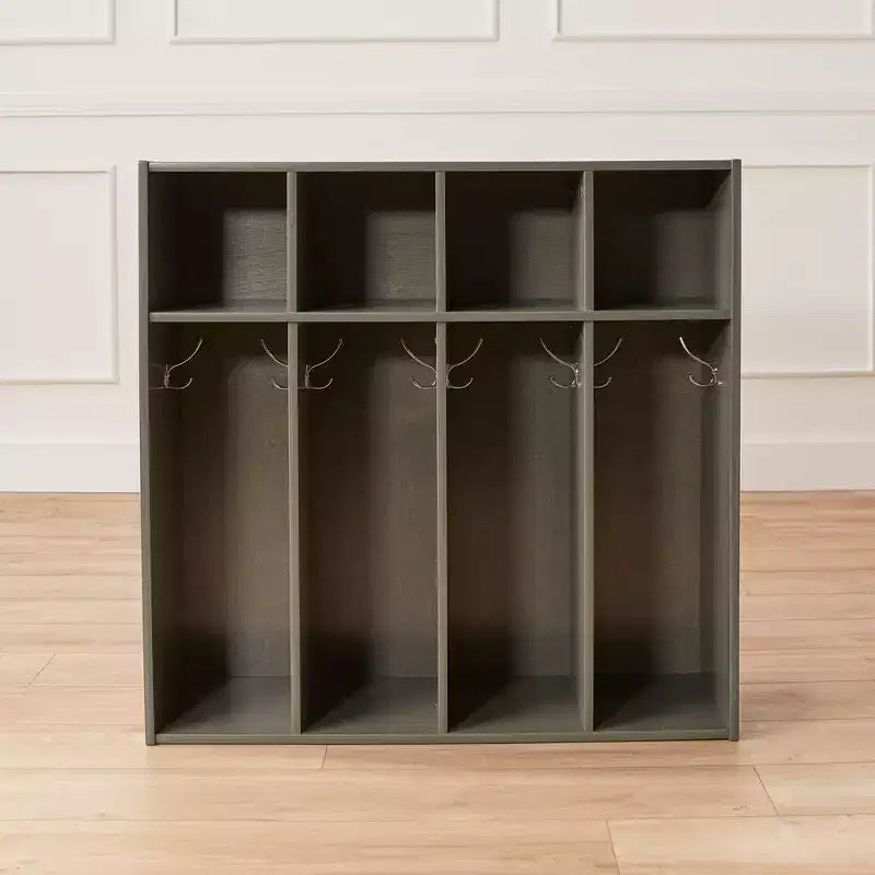 Streamline 4-Section Toddler Coat Locker with Cubby Storage, Kids Furniture