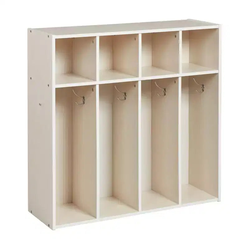 Streamline 4-Section Toddler Coat Locker with Cubby Storage, Kids Furniture