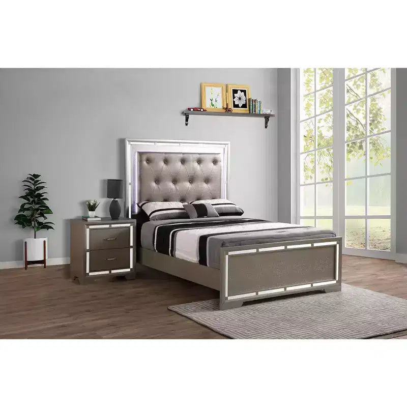 Passion Furniture Alana Panel Beds