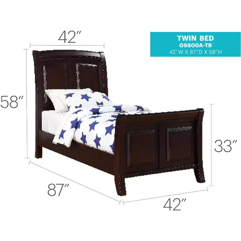 Passion Furniture Ashford Panel Beds