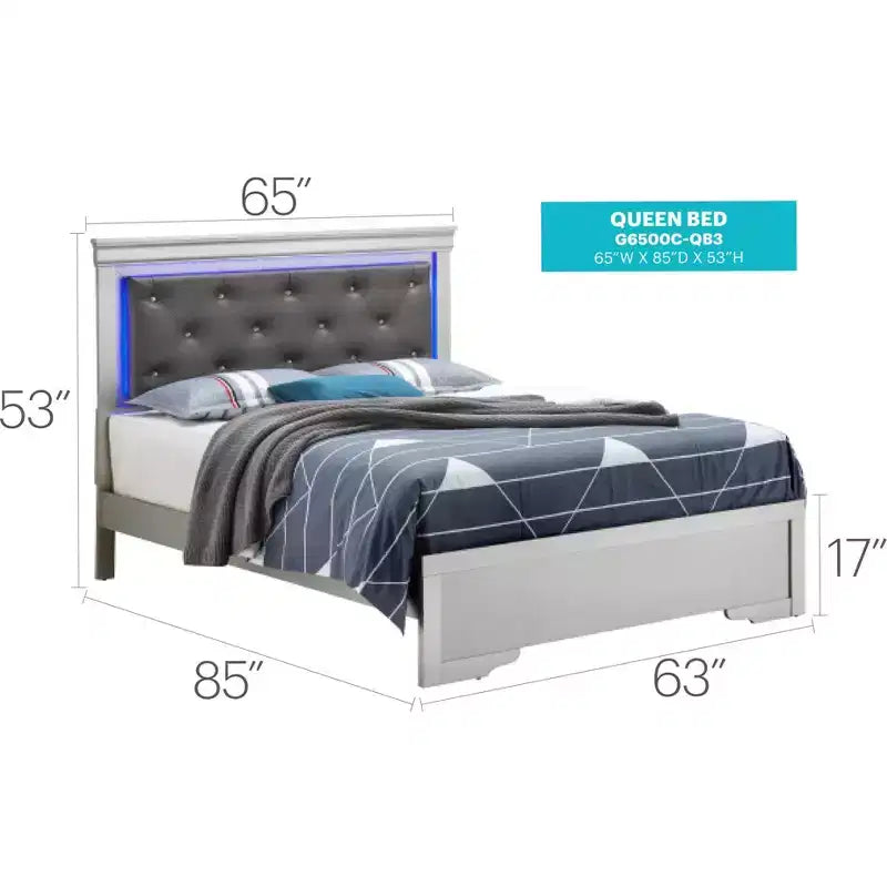 Lorana Queen Panel Bed