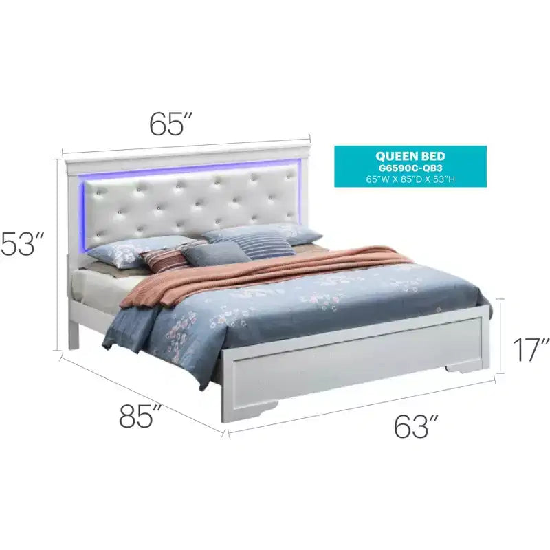 Lorana Queen Panel Bed