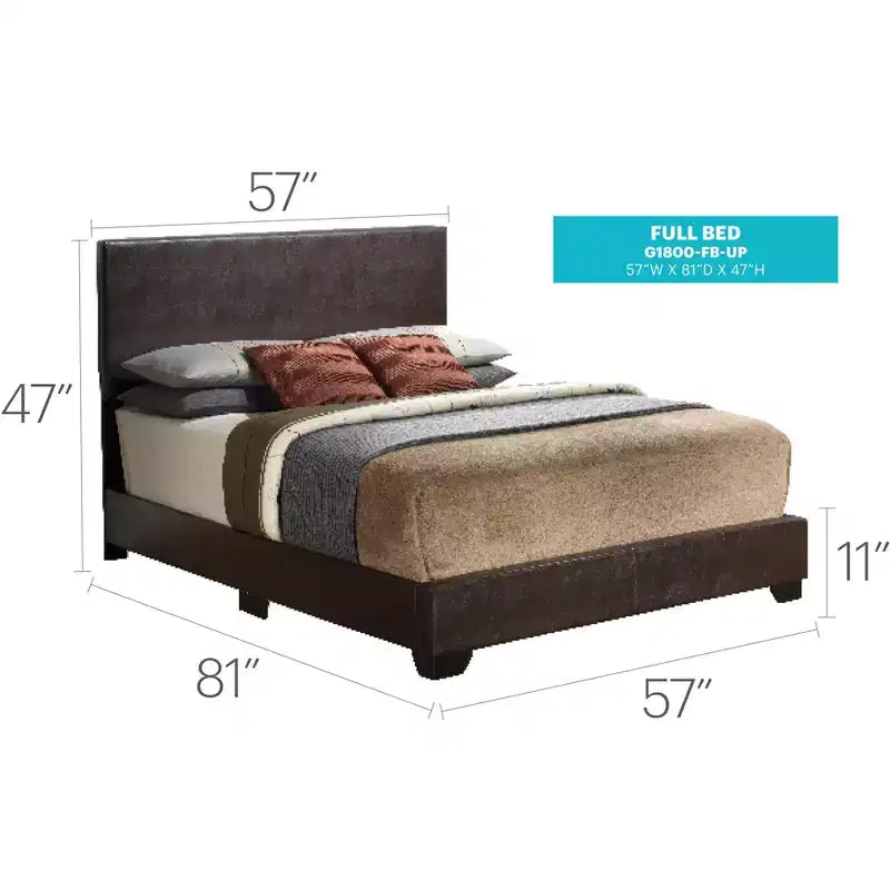 Aaron Upholstered Full Panel Bed