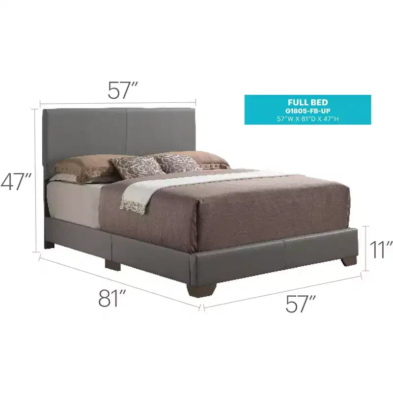 Aaron Upholstered Full Panel Bed