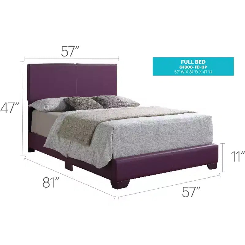 Aaron Upholstered Full Panel Bed