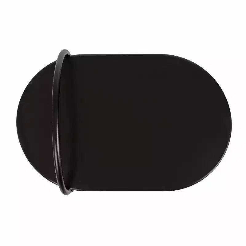 Kate and Laurel Caplan Capsule Wood C-Table, 20x13.75x32.75, Black