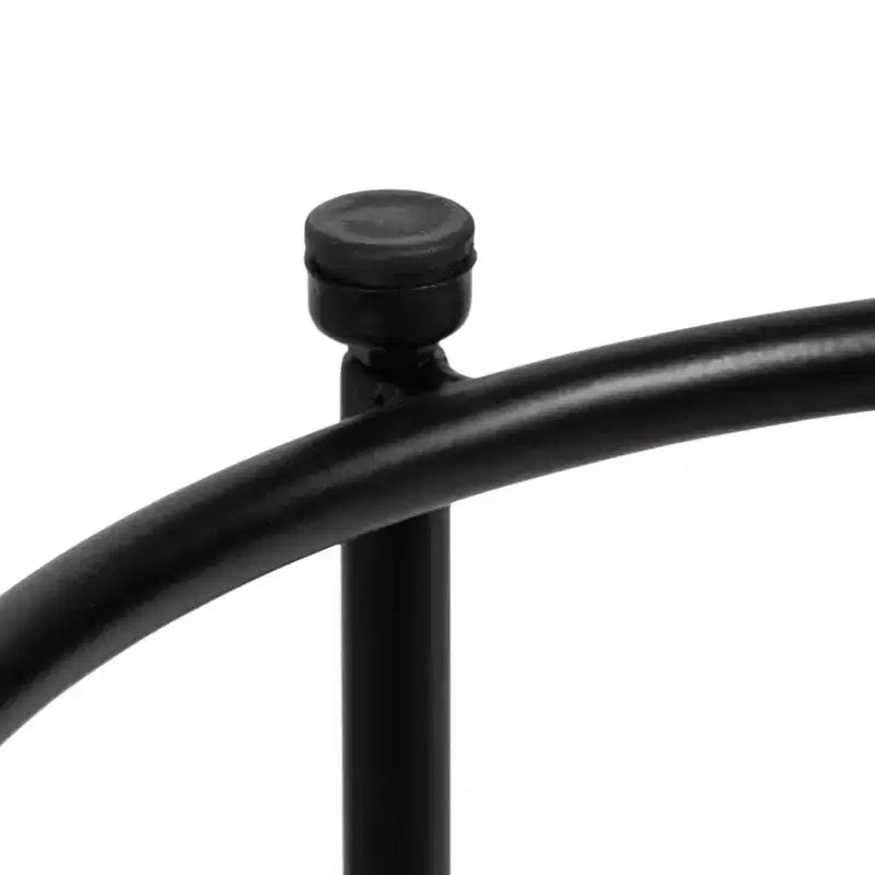 Kate and Laurel Caplan Capsule Wood C-Table, 20x13.75x32.75, Black