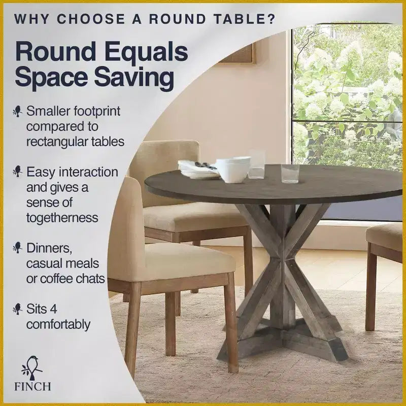 Alfred Round Dining Table