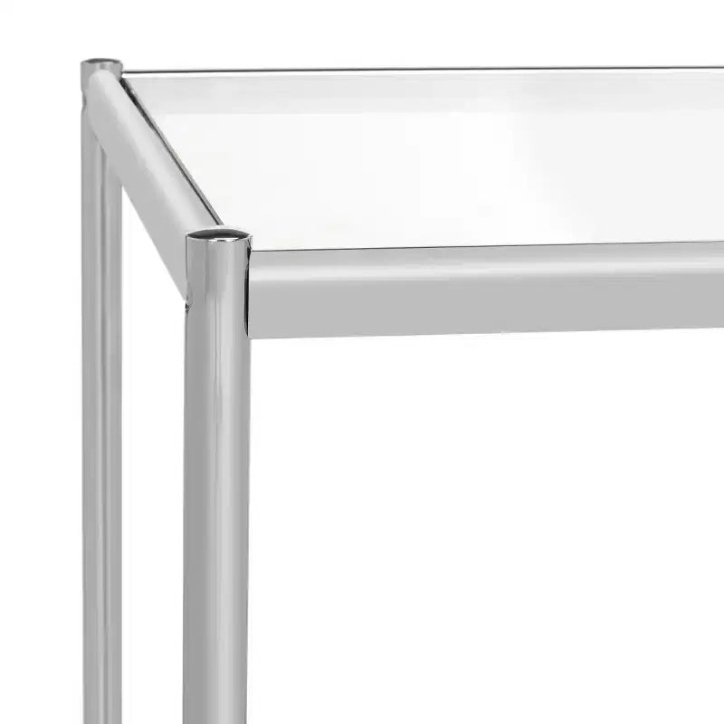Lilias End Table - MMT6001 - Chrome - Safavieh