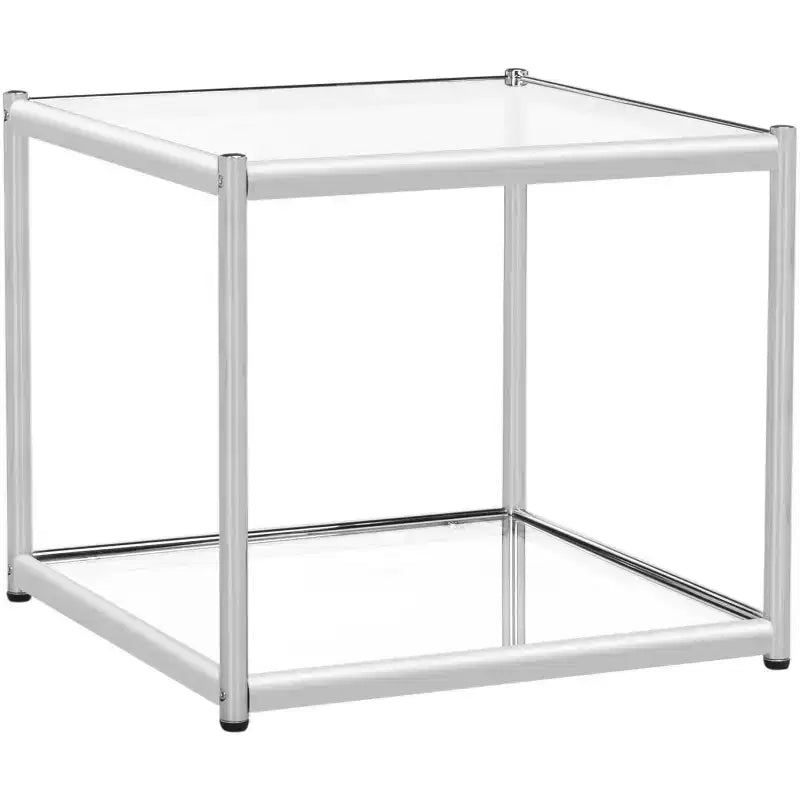 Lilias End Table - MMT6001 - Chrome - Safavieh
