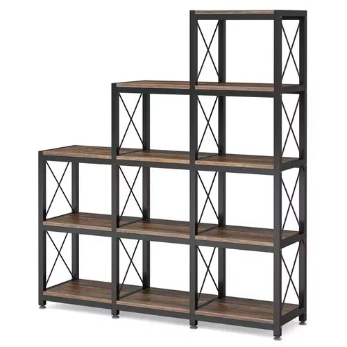Lantine 12 Shelves Ladder Corner Bookshelf