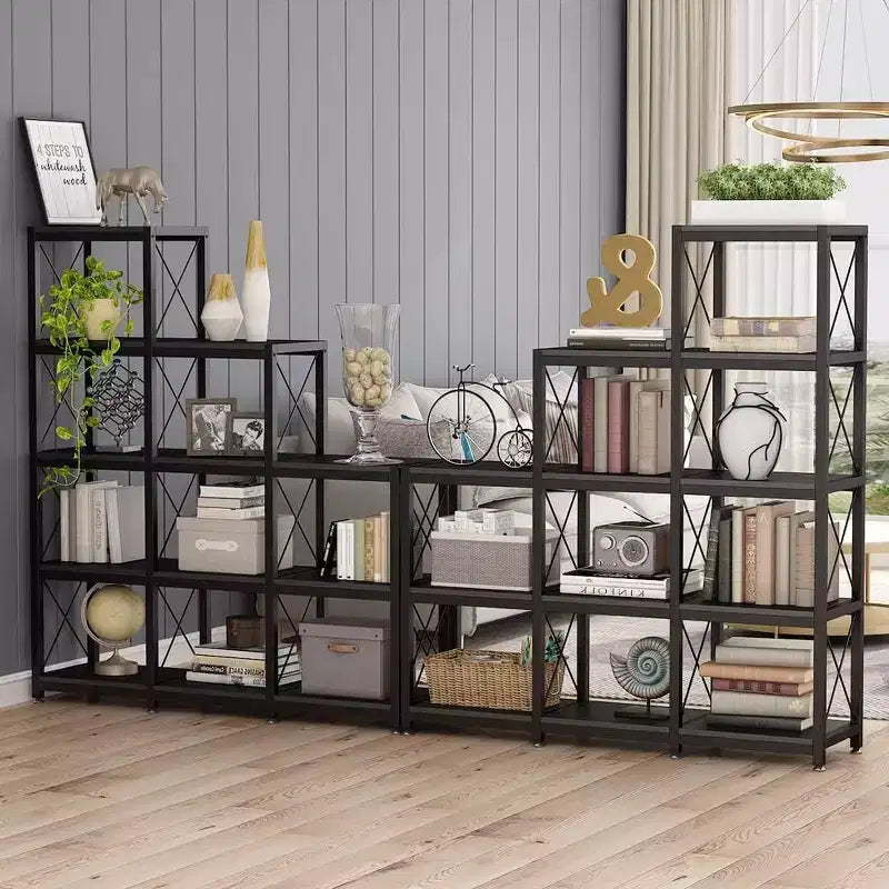 Lantine 12 Shelves Ladder Corner Bookshelf