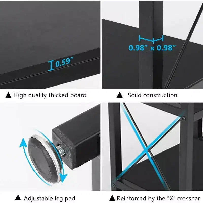 Lantine 12 Shelves Ladder Corner Bookshelf