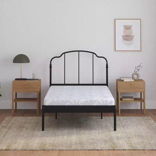 Matelas de 5 pouces avec garnissage en polyester et housse jacquard