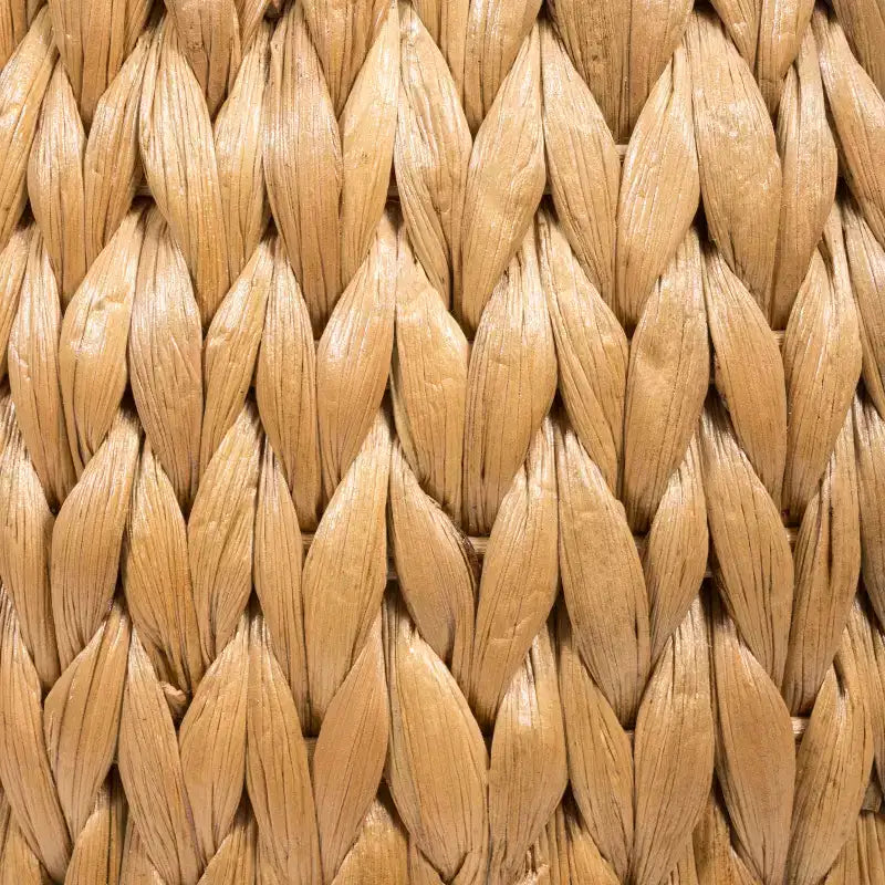 Colt 17" Coastal Bohemian Handwoven Hyacinth Storage Stool with Lid, Natural