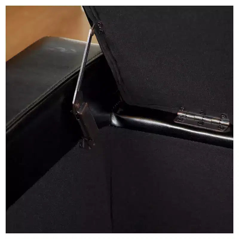 Guernsey Leather Storage Ottoman Bench
