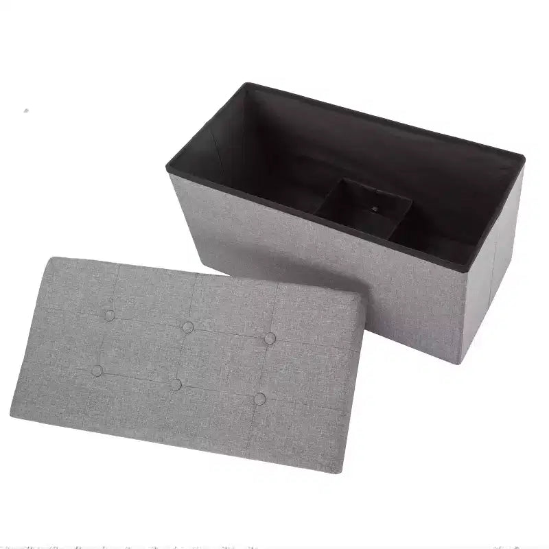 30-Inch Folding Storage Ottoman with Removable Bin